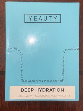YEAUTY Deep Hydration Skincare - Eye Masks (24pk) Aloe, HA, Vitamin E. NWT